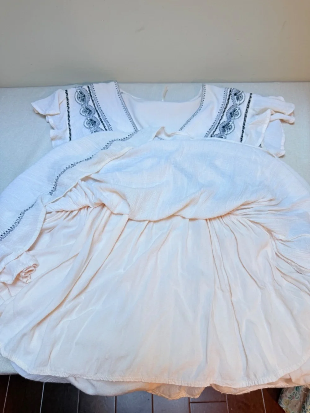 Free People Falling Water Boho Tunic Lined Size XS
